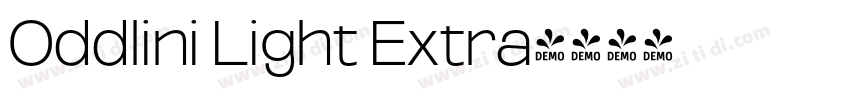 Oddlini Light Extra字体转换